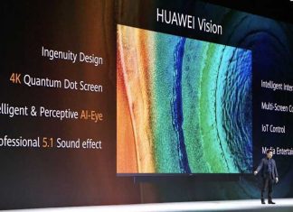 Huawei Vision 4K TV announced with pop-up camera