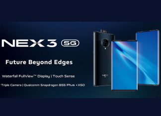 Vivo announces Nex 3 5G with a 64-Megapixel camera and no buttons