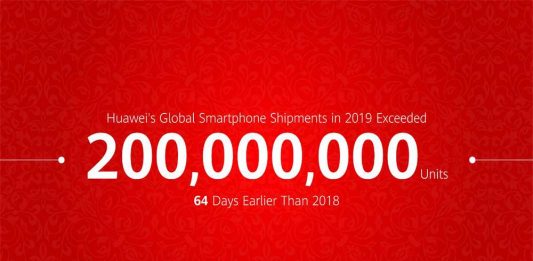 Huawei Ships 200 Million Smartphone Units for 2019 in Record Time