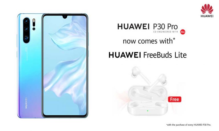 HUAWEI FreeBuds Lite Available Free with HUAWEI P30 Pro
