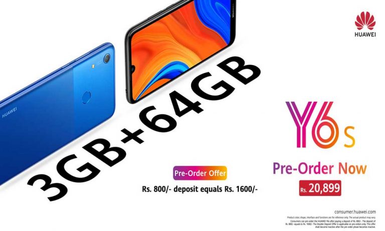 HUAWEI Y6s Can be Pre-ordered with a Double Deposit Offer