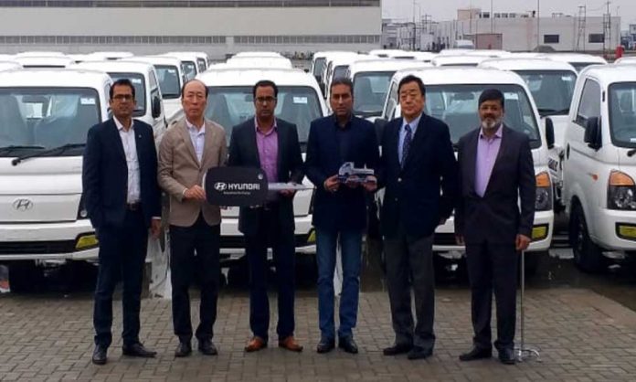 Hyundai Porter H-100 Pickup Delivered to a local Distributor company