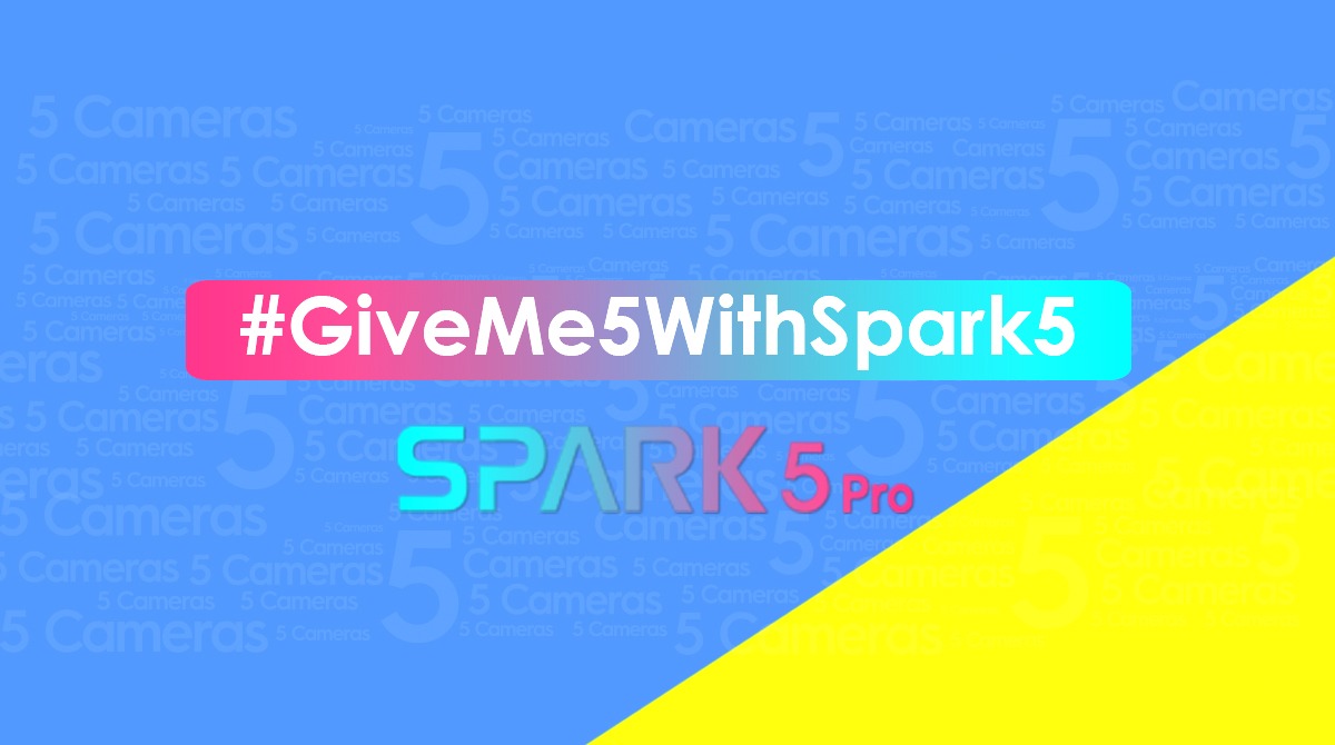 TECNO’s new TikTok Challenge # GiveMe5WithSpark5 celebrities are revealed!
