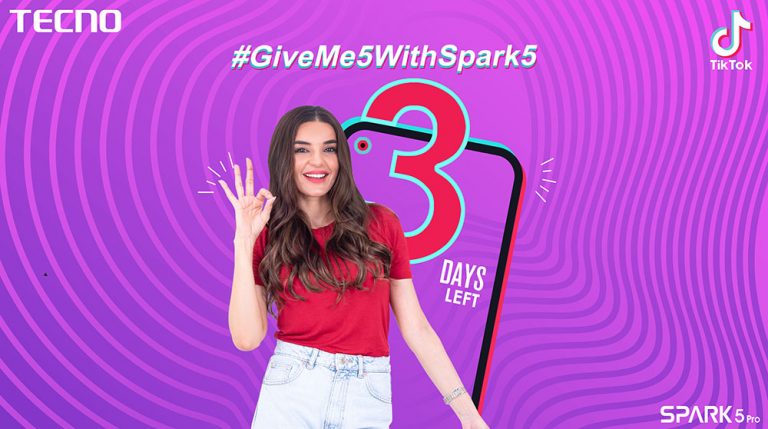 Perform a Duet with Your Chosen Celebrities on #GiveMe5withSpark5 Challenge powered by TECNO