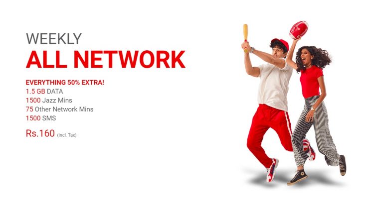 Jazz Weekly All-Network Offer Now Get 50% Extra