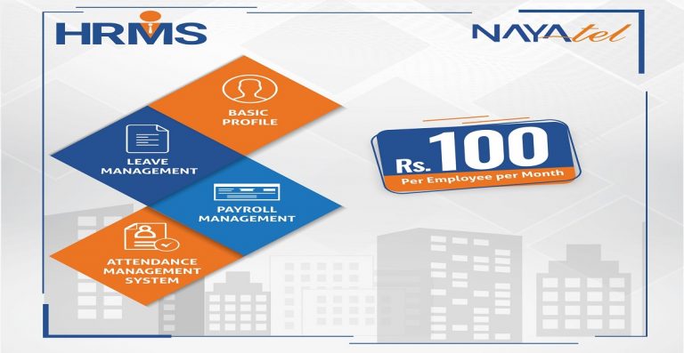 Now Enjoy Nayatel HRMS solution in Rs.100/month per Employee