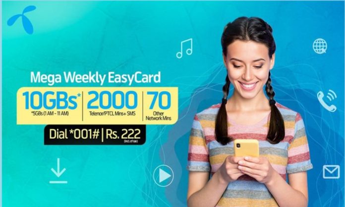 With Telenor Mega Weekly Easycard get these incentives