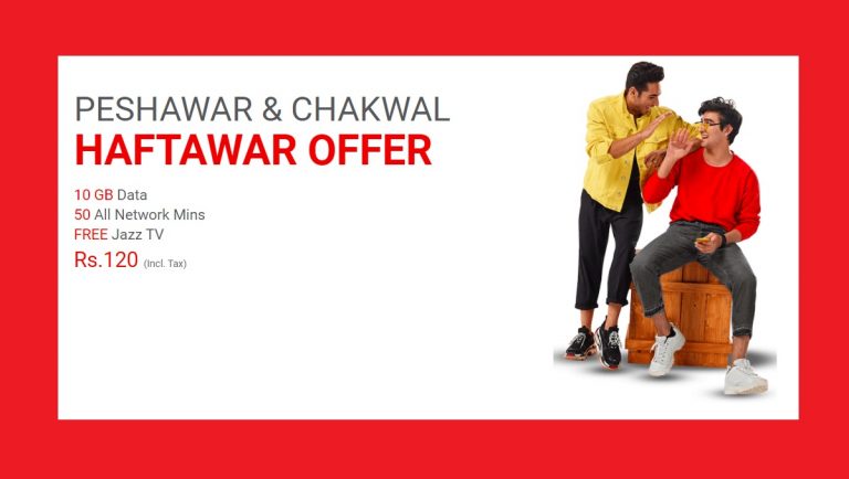 Jazz Peshawar Haftawar Offer Gives you 10GB Data