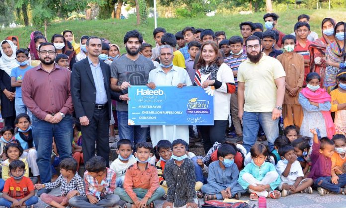 Haleeb Foods donates PKR 1 Million to Master Ayub in a bid to promote education