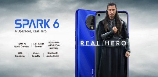 TECNO’s has launched its Hero Phone Spark 6 in Pakistan