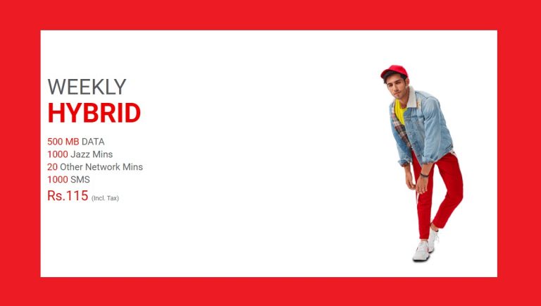 Jazz Weekly Hybrid Offer Gets These Incentives in Just Rs. 115