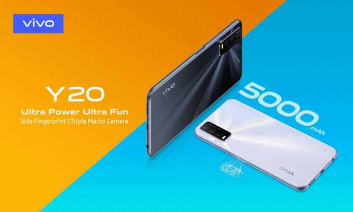 Vivo Launches Y20 with 5000mAh Battery & Triple Macro Camera