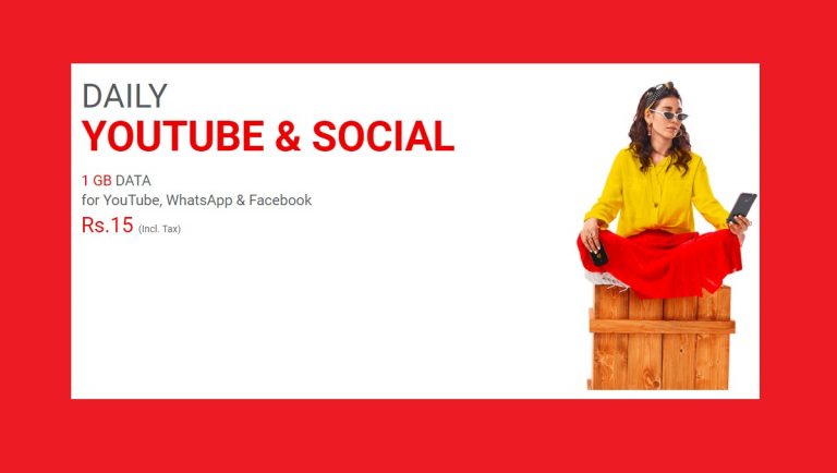 Jazz Daily YouTube and Social Bundle is Available in Just Rs. 15