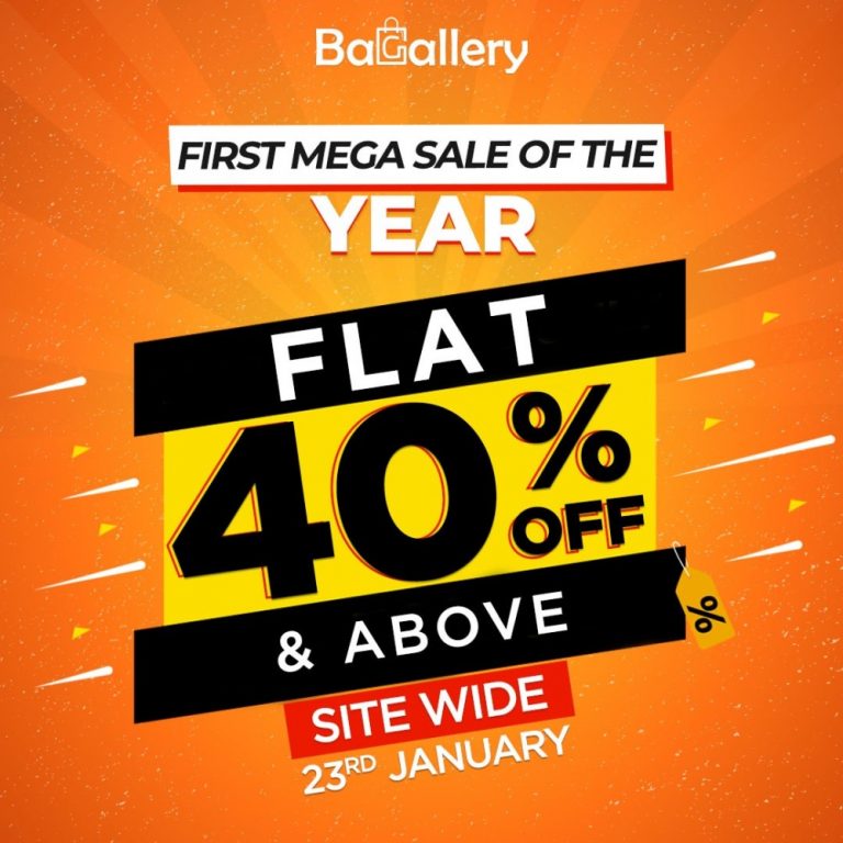 Bagallery presents the 1st Mega Sale of the Year: Flat 40% & above