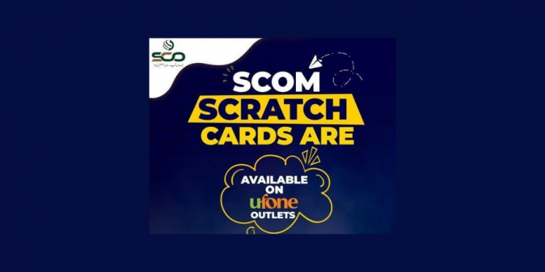 SCOM Scratch Cards Now Available at Ufone Outlets in Islamabad/Rawalpindi, Lahore & Karachi