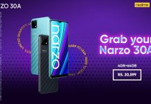 Realme launches the Gaming Beast Narzo 30A with MediaTek Helio G85 processor and 6000mAh Battery which supports Reverse Charging in Pakistan