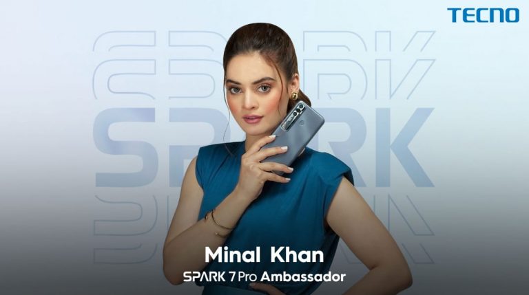Youth icon Minal Khan announced ambassador for the TECNO’s new Gaming King, Spark 7 Pro