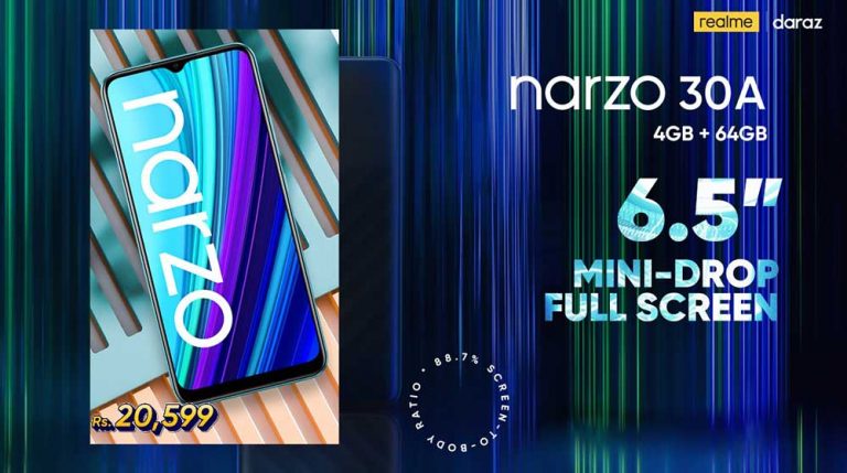 realme Narzo 30A comes as a budget-friendly gaming phone with MediaTek Helio G85 processor, 6000mAh Battery, and Reverse Charging