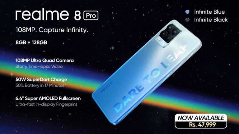 Infinite Clarity and Outclass Imagery Now Available in Pakistan with the realme 8 Pro