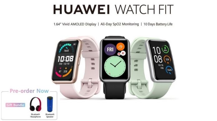 The 'Huawei Watch Fit' Pre-booking is now open Nationwide