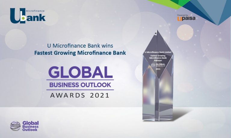 U Microfinance Bank Ltd. Wins Fastest Growing Microfinance Bank in Pakistan at Global Business Outlook Awards 2021