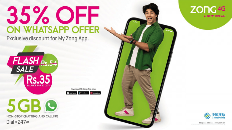 Zong WhatsApp Offer for My Zong App Users Announced