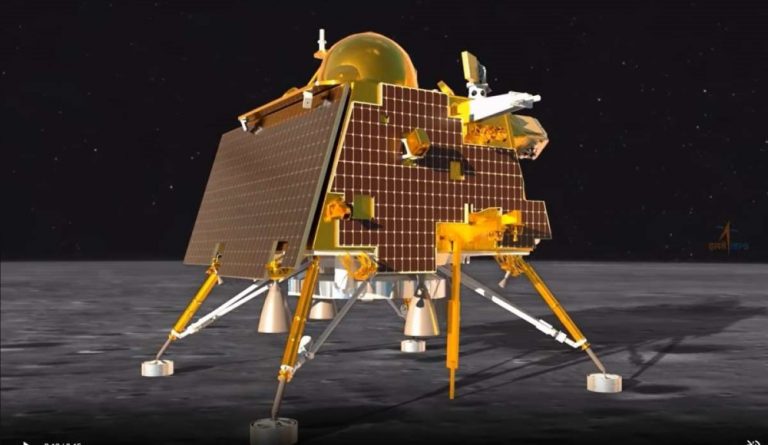 India’s Chandrayaan 3 Makes Historic Landing Near Moon’s South Pole