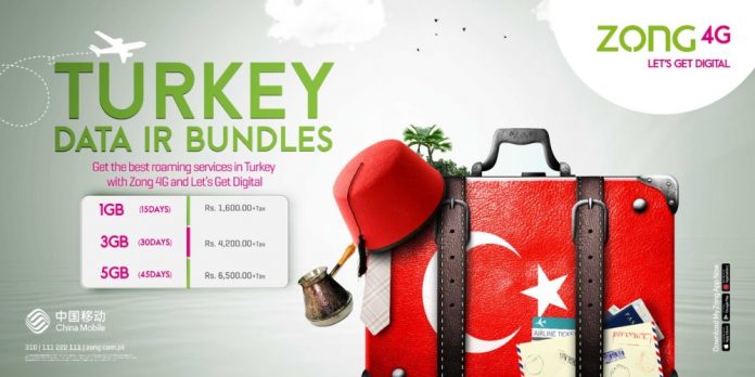 Zong 4G Unveils Exclusive Roaming Data Bundles to Keep You Connected on Your Turkish Journey